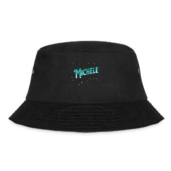 Michele Namen personalisiert - Bucket Hat - Schwarz - Vorne - Lela (165cm)