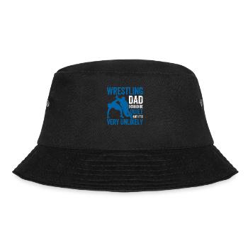 Lustiger Vatertag Wrestler Daddy Wrestle Fan - Bucket Hat - Schwarz - Vorne - Lela (165cm)