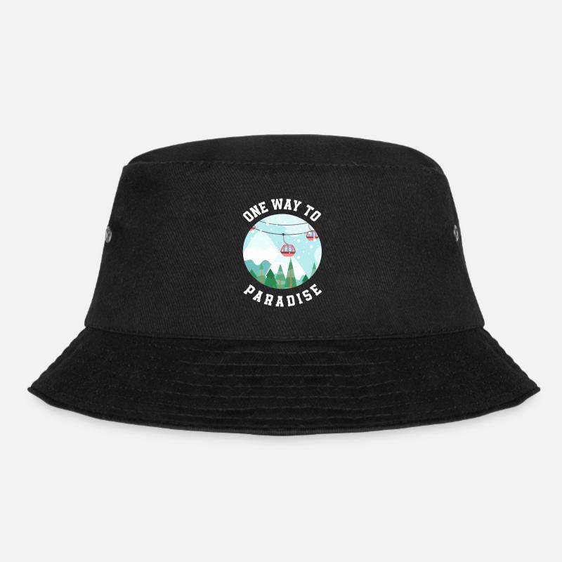 Snowboard Snowboarder - Bucket Hat - Schwarz