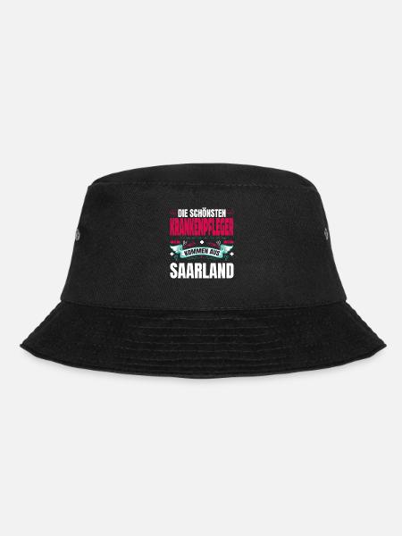 Die Schönsten Krankenpfleger Kommen Aus Saarland - Bucket Hat - Schwarz