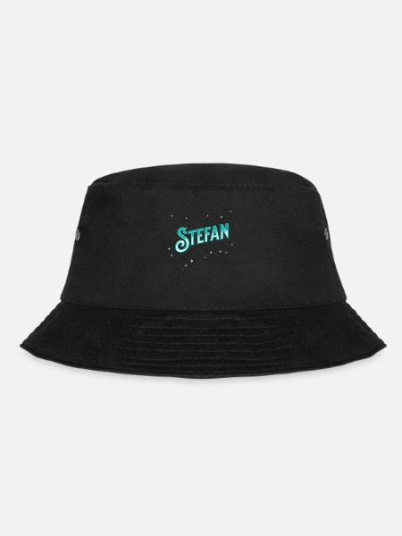 Stefan Namen personalisiert - Bucket Hat - Schwarz