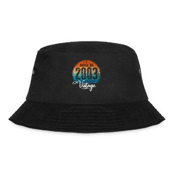 Vintage Made in 2003 Year of birth 2003 Birthday - Bucket Hat - black - Front - Lela (165cm)