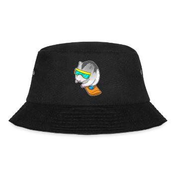 Hamster Snowboarder Snowboard - Bucket Hat - Schwarz - Vorne - Lela (165cm)