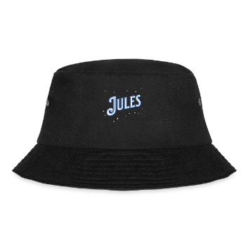 Jules name personalized - Bucket Hat - black - Front - Lela (165cm)