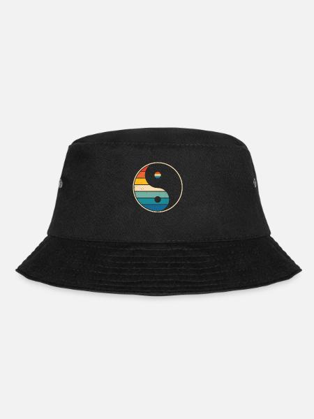 Meditation Retro - Bucket Hat - Schwarz