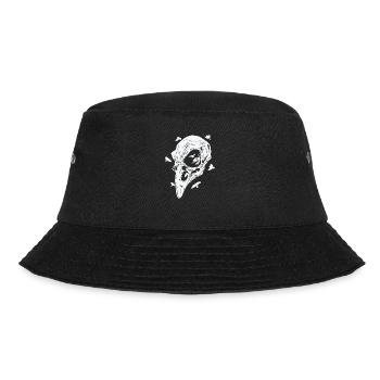 Bone skull of a raven crow bird - Bucket Hat - black - Front - Lela (165cm)