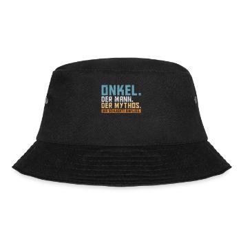 Onkel der Mann der Mythos die Legende - Bucket Hat - Schwarz - Vorne - Lela (165cm)