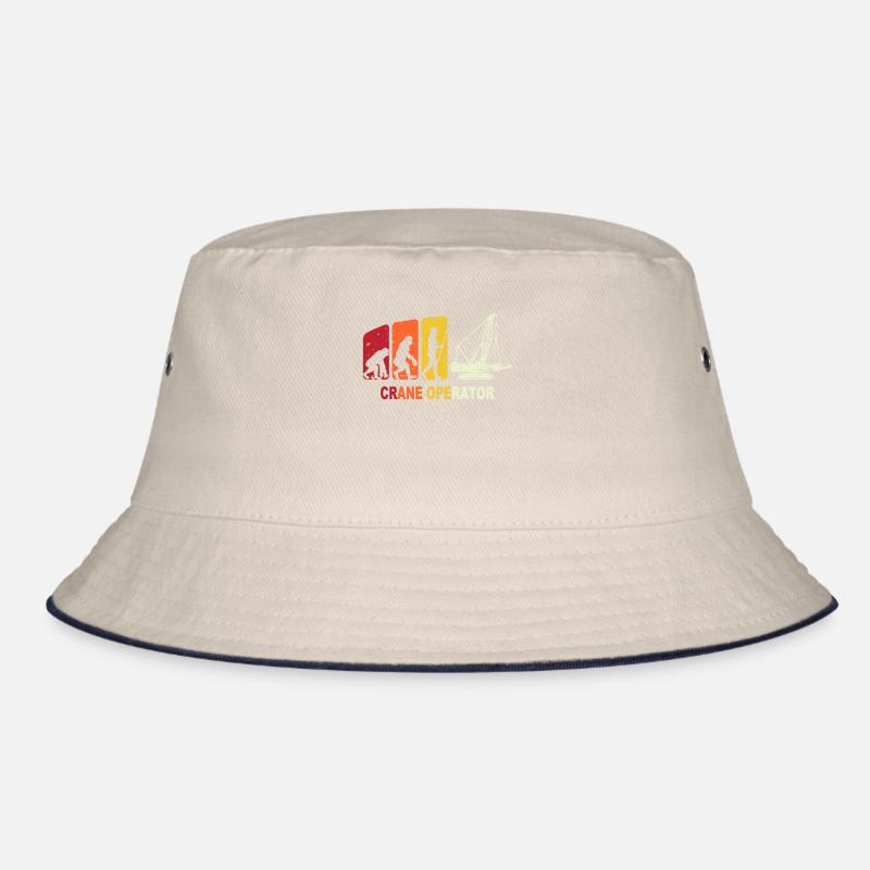 Kranführer Evolution Kranfahrer Bucket Hat