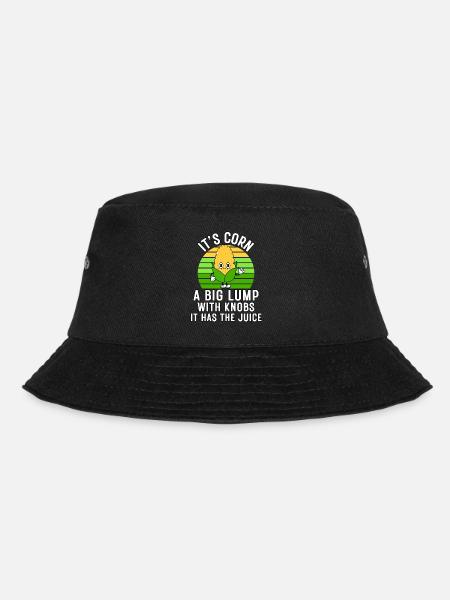 Retro Funny Corn - Es hat den Saft Es ist Mais - Bucket Hat - Schwarz