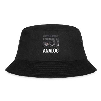 Analoger Synthesizer - Bucket Hat - Schwarz - Vorne - Lela (165cm)