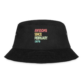 Großartig seit Februar 1979 - Bucket Hat - Schwarz - Vorne - Lela (165cm)