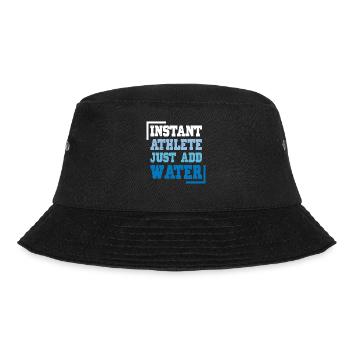Swimmer Swimming Instant Athlete Just Water - Bucket Hat - black - Front - Lela (165cm)
