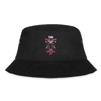 Schneemobil Design für Skidoo Fahrer Geburtstag - Bucket Hat - Schwarz - Vorne - Lela (165cm)
