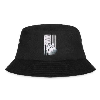 Wolf Wölfe Tier Jaulen - Bucket Hat - Schwarz - Vorne - Lela (165cm)