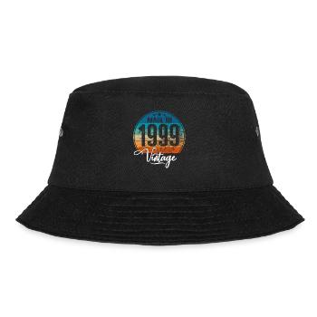 Vintage Made in 1999 Geburtsjahr 1999 Geburtstag - Bucket Hat - Schwarz - Vorne - Lela (165cm)