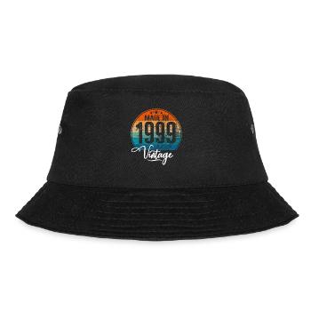 Vintage Made in 1999 Geburtsjahr 1999 Geburtstag - Bucket Hat - Schwarz - Vorne - Lela (165cm)