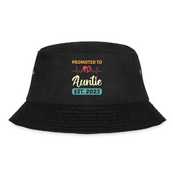 Promoted to Aunt 2023 Promotion Best Aunt - Bucket Hat - black - Front - Lela (165cm)