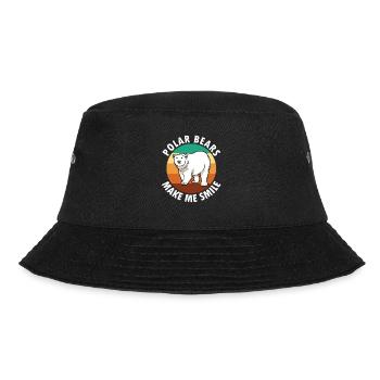 Eisbären ironischer Spruch Cute Bear Wilderness - Bucket Hat - Schwarz - Vorne - Lela (165cm)