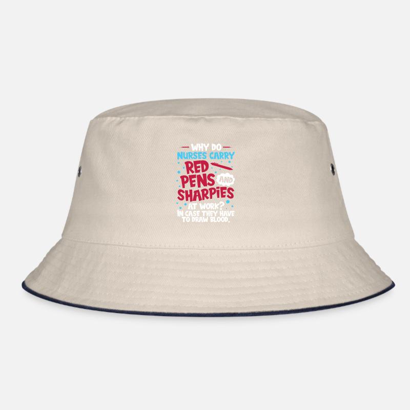 Krankenschwester Komisch Bucket Hat