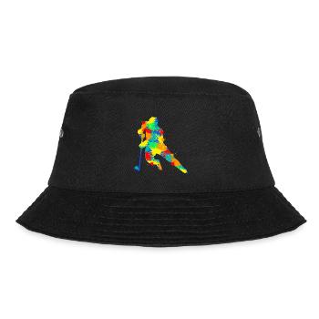 Eishockey Jungen Kinder Männer - Bucket Hat - Schwarz - Vorne - Lela (165cm)