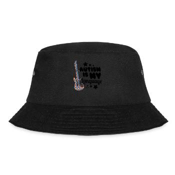 Guitar Autism Rock Music Puzzle Autistic - Bucket Hat - black - Front - Lela (165cm)