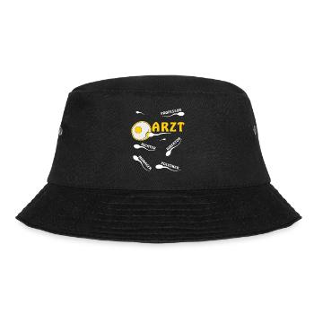 ARZT - Bucket Hat - Schwarz - Vorne - Lela (165cm)