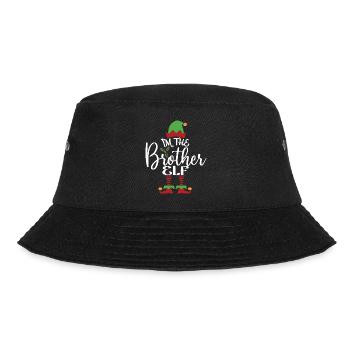 Bruder Elf süßes lustiges passendes Weihnachtskostüm - Bucket Hat - Schwarz - Vorne - Lela (165cm)