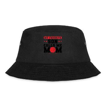 Basketball Mama Sohn Basketball Mama Sport Geschen - Bucket Hat - Schwarz - Vorne - Lela (165cm)