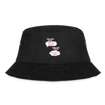 She: You need new clothes! - Bucket Hat - black - Front - Lela (165cm)