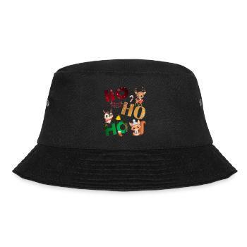 Ho Ho Ho - Bucket Hat - Schwarz - Vorne - Lela (165cm)