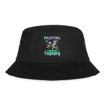 Painting is my therapy - Bucket Hat - black - Front - Lela (165cm)
