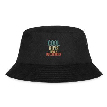 Cool Guys have a bullterrier - Bucket Hat - black - Front - Lela (165cm)