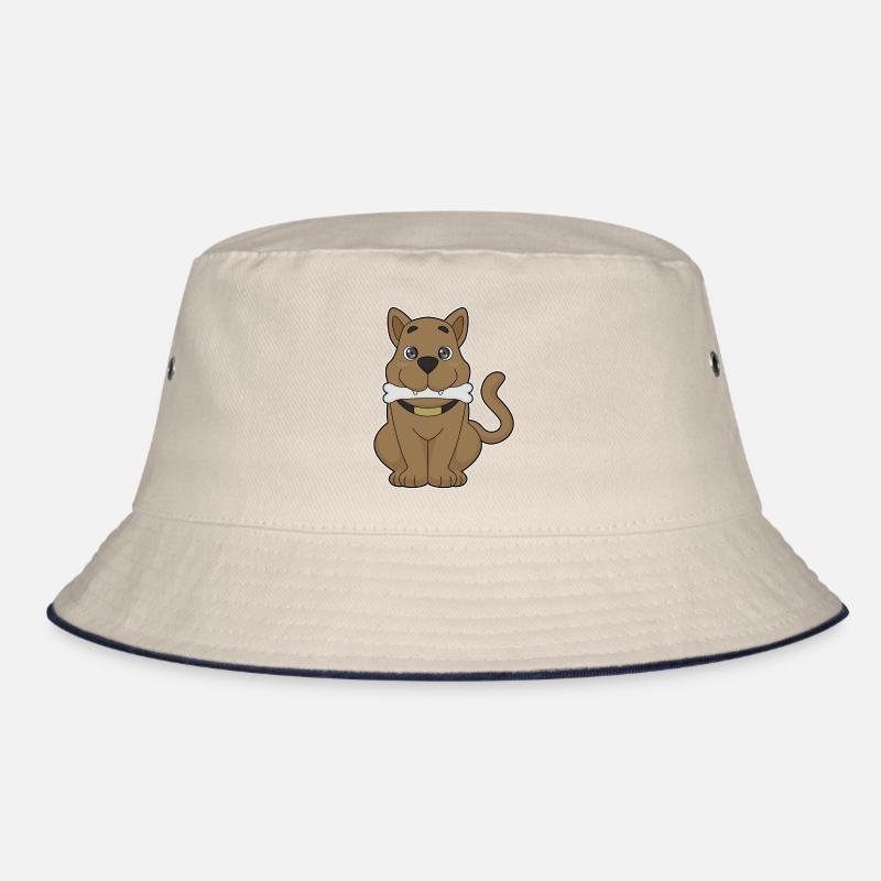 Hund Knochen Bucket Hat