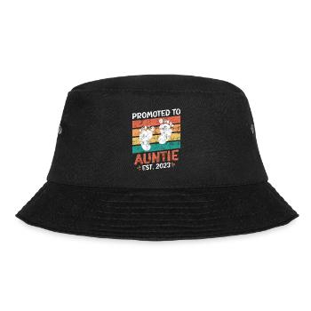 Promoted to Aunt 2023 Promotion Best Aunt - Bucket Hat - black - Front - Lela (165cm)