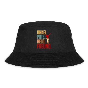 Onkel Pate Held Freund Onkel - Bucket Hat - Schwarz - Vorne - Lela (165cm)