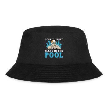 Schimmer Schwimmen I Can't I Have Plans In The - Bucket Hat - black - Front - Lela (165cm)