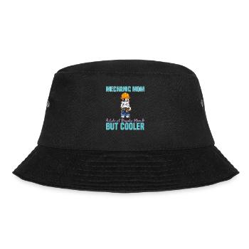 Mechanic Mom Like A Regualr Mom But Cooler - Bucket Hat - Schwarz - Vorne - Lela (165cm)