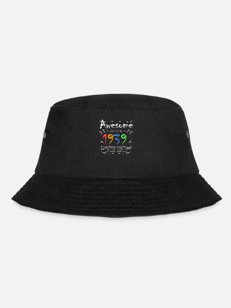 1939 - Jahrgang 1939 - Bucket Hat - Schwarz