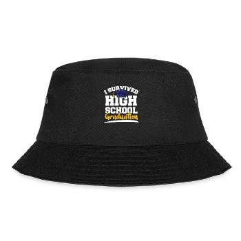 Letzter Schultag Schulabgänger - Bucket Hat - Schwarz - Vorne - Lela (165cm)