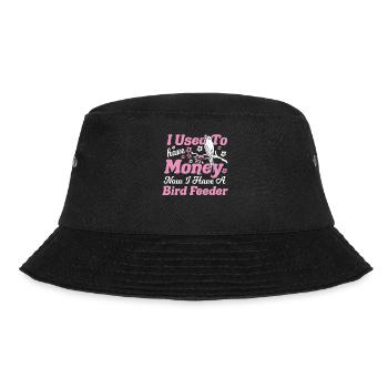 Birdwatching Bird feather Ornithologist Birder - Bucket Hat - black - Front - Lela (165cm)