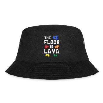 The Floor Is Lava Cliff Climber Mountain Climber - Bucket Hat - Schwarz - Vorne - Lela (165cm)