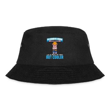 Plumber Mom Like A Regualr Mom But Cooler - Bucket Hat - Schwarz - Vorne - Lela (165cm)
