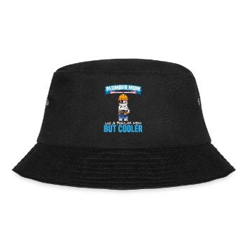 Plumber Mom Like A Regualr Mom But Cooler - Bucket Hat - Schwarz - Vorne - Lela (165cm)