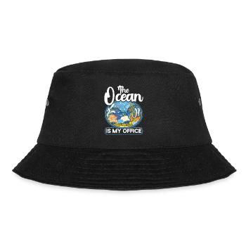 Meeresbiologe Ozean Geschenk Meeresbiologie - Bucket Hat - Schwarz - Vorne - Lela (165cm)