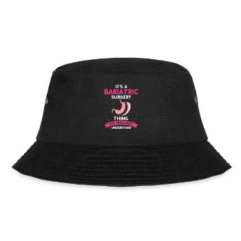 Gastric Bypass and Gastric Bypass Operation Design - Bucket Hat - black - Front - Lela (165cm)
