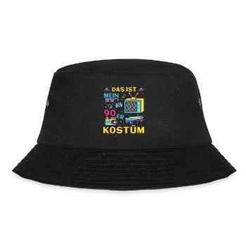 Das ist mein 90er Kostüm - Bucket Hat - Schwarz - Vorne - Lela (165cm)