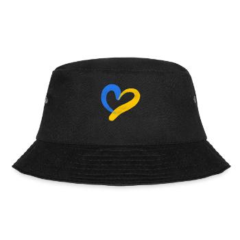 Stand with Ukraine Peace No War - Bucket Hat - Schwarz - Vorne - Lela (165cm)