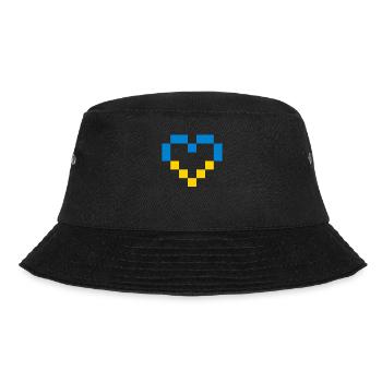 Stand with Ukraine Peace No War - Bucket Hat - Schwarz - Vorne - Lela (165cm)