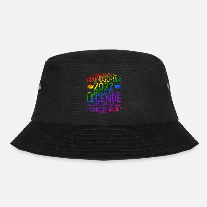 Grundschule Eine Legende Grundschule Abschluss 202 - Bucket Hat - Schwarz