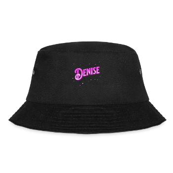 Denise Namen personalisiert - Bucket Hat - Schwarz - Vorne - Lela (165cm)